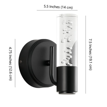 Bolha Minimalist Modern Bubble Acrylic/Iron Integrated LED Vanity Light